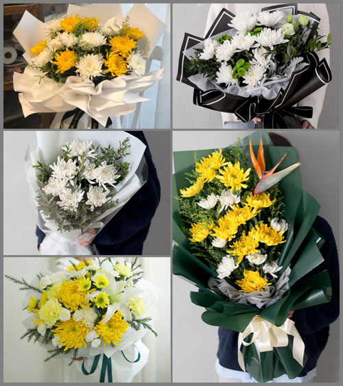 贵州毕节市威宁县石门乡新民村白事花束代送